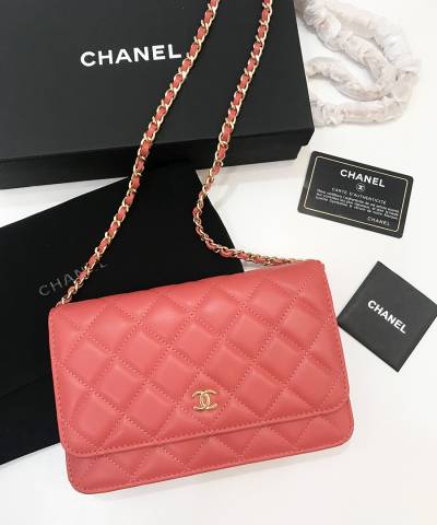Сумка Ch*nel WOC Wallet On Chain Coral
